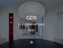 Tablet Screenshot of gds-steuerberatung.de